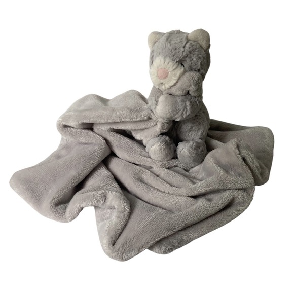Jellycat Other - Little Jellycat London Gray Kitty Cat Lovey Baby Security Blanket JCINC2443